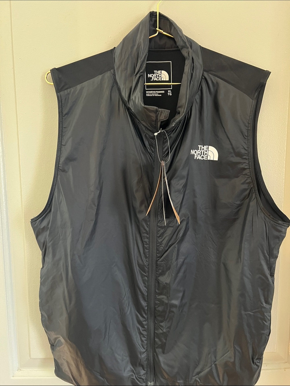 The North Face Ladies Black Packable Vest with Logo